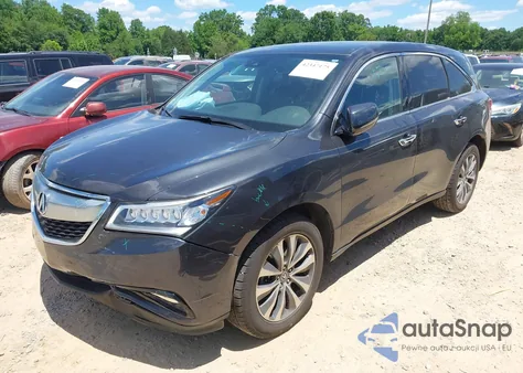 2016 Acura Mdx Technology Acurawatch Plus Packages/Technology Package from USA, damaged, VIN 5FRYD4H42GB020105